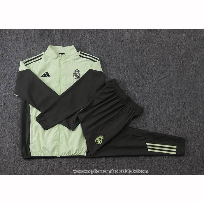 Chandal de Corta-vento do Real Madrid 2025-2026 Verde